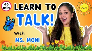 Learn To Talk With Ms Moni | New Words, Fruits, Insects & Colours | Toddler Speech, Music & Signing