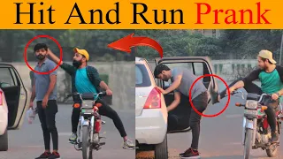 Hit And Run prank Part 7 || Epic Reaction  😂 😂