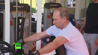 Vladimir Putin de vacaciones con Dmitry Medvedev