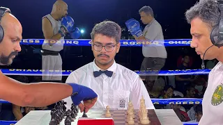 The First GM to officially play a professional chess boxing match | Tejas Bakre