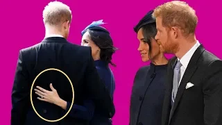 Prince Harry & Meghan Markle's body language at Eugenie's wedding