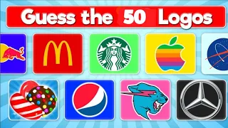 Guess The Logo In 3 Second | 50 Famous Logos | Logo Quiz 2024