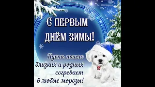 А вот и зима... С первым днём зимы! / З першим днём зими! / Greetings on the first day of winter!