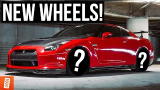 Building a Nissan R35 GTR : NEW Wheels & Tires! [Looks AMAZING!]