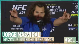"It was rough. 20lbs in six days!" Jorge Masvidal's final words before fight with Kamaru Usman