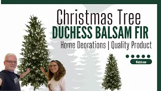 Home Decorators Collection Grand Duchess Balsam Fir Christmas Tree and a Metal Tree Collar