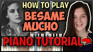 How To Play "Besame Mucho" by Consuelo Velasquez- Easy Piano (Synthesia) [Piano Tutorial] [HD]