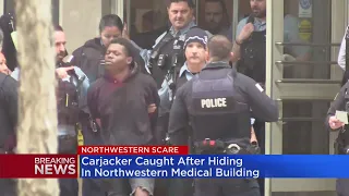 Carjacking suspect caught after hiding in Northwestern Chicago campus building