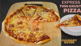 Express Thin Crust Pizza 🍕- Culinary Haven (tutorial)