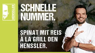 Schnelles Spinat und Reis aus dem Ofen-Rezept à la Grill den Henssler von Steffen Henssler