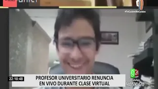 Profesor ignorado por sus alumnos explota y renuncia en plena clase virtual