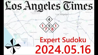 LA Times  Expert Sudoku, May. 16, 2024
