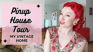 My Vintage Home Tour With Pinup Miss Lady Lace!