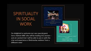 Spirituality and social work. A social work student connect webinar
