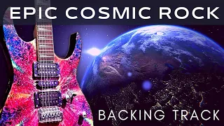 EPIC COSMIC ROCK Guitar Instrumental Jam Track in B minor