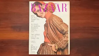 1969 September ASMR Magazine Flip Through: Harper's Bazzar w Dior, Saint Laurent, Courreges, Ungaro