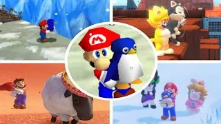 Evolution of Mario throwing Animals off Cliffs (1996 - 2022)