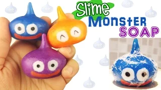 DIY GEEKY SOAP SLIME MONSTERS DRAGON QUEST | DIY MELT & POUR SOAP