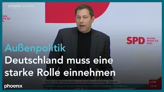 SPD: Pressekonferenz mit Lars Klingbeil am 23.01.2023