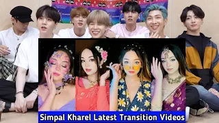 BTS REACTION Simpal Kharel Latest Transition Tiktok Videos