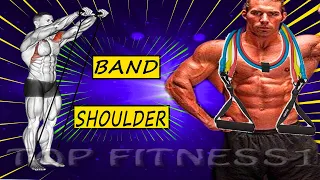 Resistance band shoulder workout at home 🔥 7 Best Exercises