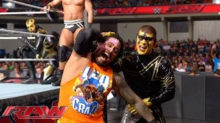 Sheamus & The Usos vs. Cesaro & Gold & Stardust: Raw, Sept. 15, 2014