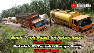 Truk Sawit Goyang Sopir Langsung Kena Mental Setelah Di Teriaki Warga Yang Melihat