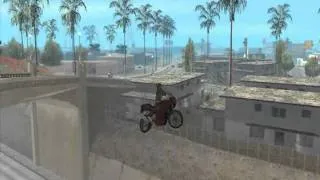 GTA San Andreas - Крутой трюк на мотоцикле