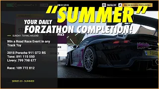 FH5 Series 23 Summer #FORZATHON Daily Challenges