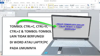 Cara Mengatasi Tombol yang tidak berfungsi di Word atau Laptop || CTRL C CTRL V CTRL Z & SHIFT dll