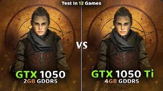 GTX 1050 vs GTX 1050 Ti | Test in 2023 With 12 Games🔥