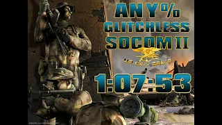 SOCOM II U.S Navy SEALs PS2 (WR - World Record) Speedrun Ensign Glitchless any% 1:07:53