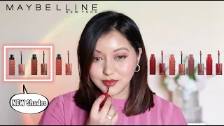 Maybelline Superstay Vinyl Ink Liquid Lipsticks (+2 New Shades) Review & Lip Swatches