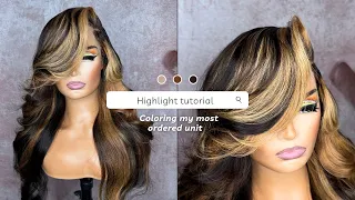 HOW TO HIGHLIGHT A WIG! BEGINNER FRIENDLY HAIR COLOR TUTORIAL✨