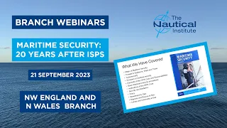 What is the impact of maritime security? | The Nautical Institute