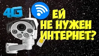 ПОВОРОТНАЯ Wi Fi IP КАМЕРА  3 G 4G  С SIM  КАРТОЙ