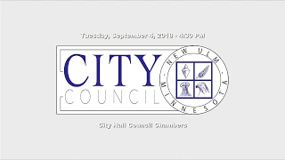 September 4, 2018 New Ulm City Council