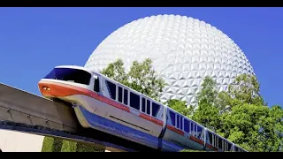 Disney World Monorail Ride from TTC to Epcot in 4K (Stabilized) with Construction Views