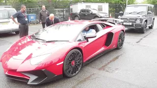 GYPSY STYLE!! - HUGHIE FURY ARRIVES IN LAMBORGHINI -  WORLD TITLE PRESS CONFERENCE  W/JOSEPH PARKER