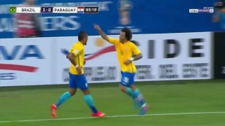 BRAZIL VS PARAGUAY 3 0 GOAL Marcelo 28 03 2017 HD