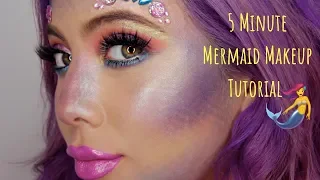 5 MINUTE MERMAID MAKEUP TUTORIAL | MIANA LAUREN