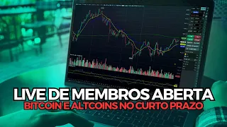 Bitcoin e Altcoins Análise Gráfica (Live de membros aberta)