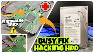 I HACKED MY HARD DRIVE FIRMWARE! BIOS DOES NOT RECOGNIZE THE DISK SOLUTION! SEAGATE BUSY FIX