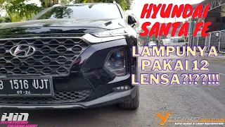 Modif Hyundai Santa FE Pakai 12 Lensa!!!??? - TERANGNYA GA ADA OBAT BROOO!!!!!....