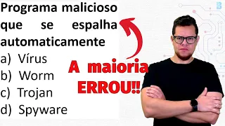 PROGRAMAS MALICIOSOS MAIS COBRADOS - SEGURANÇA DA INFORMAÇÃO PARA CONCURSOS