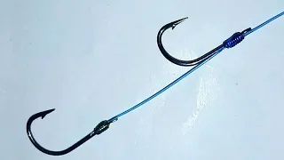 How to tie two Fishing Hooks on one Line