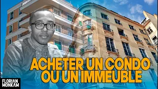 Faut il ACHETER un CONDO ou un PLEX pour Investir