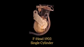 Harley Davidson - F-Head 1903 Single Cylinder - Engine Sound