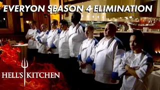 Every Season 4 Elimination On Hell's Kitchen