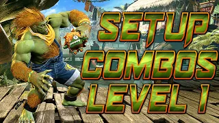 Street Fighter 6 :  Blanka - Lvl1 Punish DP's Combos !